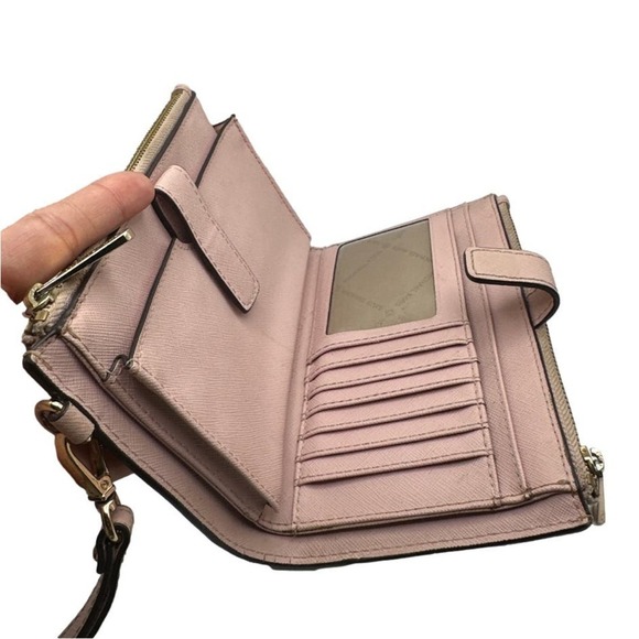 MICHAEL KORS Pink Blush Wallet w/ Phone Holder - Picture 8 of 12